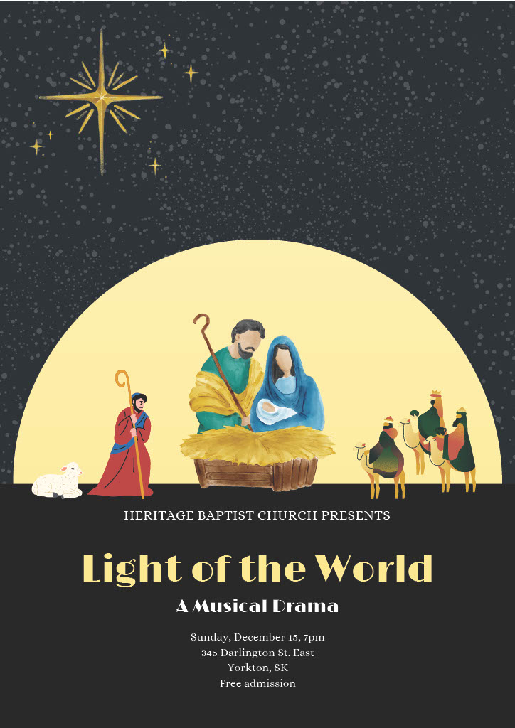 Christmas Program Dec 15, 7 pm