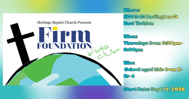 Firm Foundation Registration