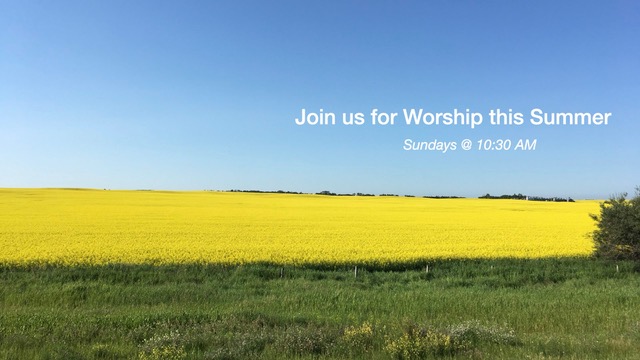 Summer Worship 10:30 am